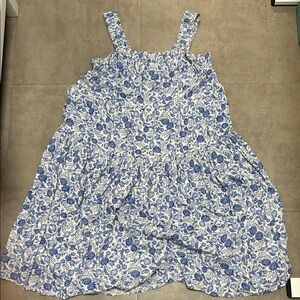 Old Navy Blue and White Floral Dress
